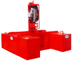 4" Floater, direct drive steel case pontoonPump